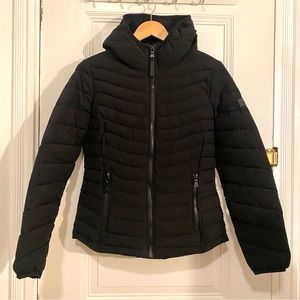 [Calvin Klein] Black Puffer Coat